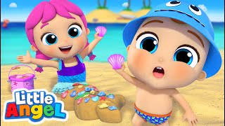 Mermaids at the Beach Song  Little Angel Kids Songs amp Nursery Rhymes [upl. by Hakan192]