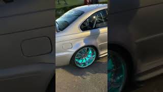 bmw e46 led tuning unterbodenbeleuchtung chrom felgen beleuchtung [upl. by Torras939]