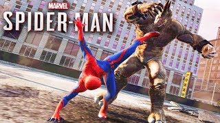 O CHEFÃO MAIS FORTE RHINO  SPIDERMAN PS4 [upl. by Pozzy]