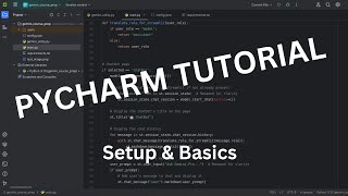 Pycharm Tutorial 1  Setup amp Basics [upl. by Dolphin]