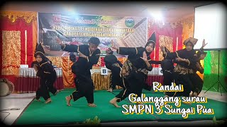 Penampilan Randai SMPN 3 Sungai Pua KabAgam Galanggang Surau Giriang Giriang [upl. by Pugh]