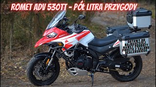 Testujemy nowość  Rometa ADV 530TT turystyczny motocykl adventure na A2 który terenu się nie boi [upl. by Aniretak]