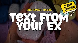 Tinie Tempah feat Tinashe  Text From Your Ex Clean  Lyrics [upl. by Allix]