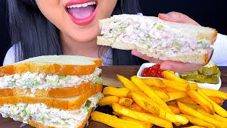 ASMR TUNA SANDWICH AND FRIES EATING SOUNDS ASMR Phan [upl. by Nnaeerb]