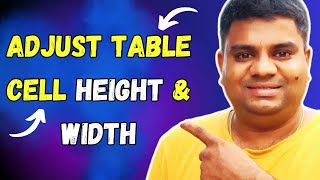 How To Adjust Table Cell Width And Height In Microsoft Word [upl. by Reginnej]