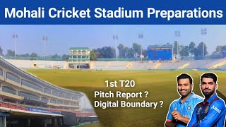 Mohali Cricket Stadium Preparations Latest  IS Bindra Stadium Getting Ready IND vs Afg 1st T20 [upl. by Macomber]