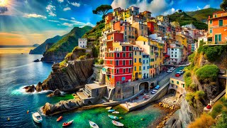 RIOMAGGIORE WALKING TOUR  THE MOST BEAUTIFUL VILLAGES IN CINQUE TERRE ITALY 4K [upl. by Carlina]