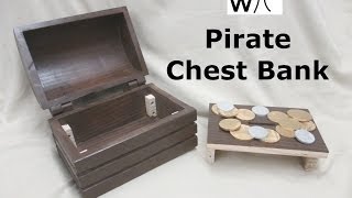 11  2x4 Pirate Chest Bank  Manhattan Wood Project [upl. by Nunes]