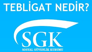 SGK Tebligat Nedir Neden Gelir [upl. by Sebastiano]