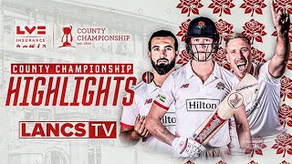 🎬 HIGHLIGHTS  Late wickets give Lancs edge at the Oval on day one [upl. by Nagrom]