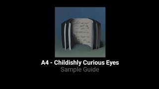 A4  Childishly Curious Eyes Sample Guide [upl. by Aiotal434]