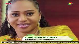 TV3Newday Adwoa Sarfo Apologizes  Video generates mixed reactions [upl. by Tletski]