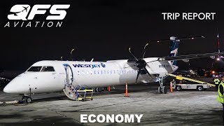 TRIP REPORT  WestJet Encore  Bombardier Dash 8 Q400  Toronto YYZ to Quebec City YQB  Economy [upl. by Higgs]