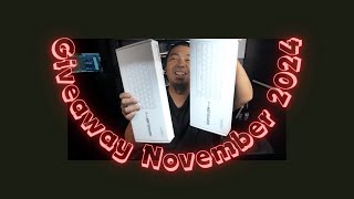 GIVEAWAY NOVEMBER 2024 [upl. by Merlina498]