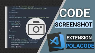 Screenshot And Share your code Easily  VS Code Extension  Polacode  Hindi [upl. by Dyann362]