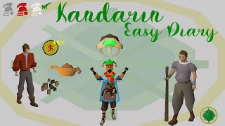 OSRS Kandarin Easy Diary Guide  Ironman Approved [upl. by Arni]