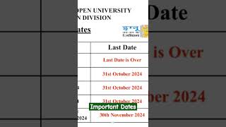 IGNOU Admission Reregistration amp Exam Form last Date Extended 2024  Ignou Exam form last date [upl. by Firehs]