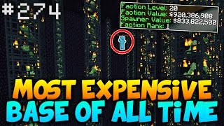 Most EXPENSIVE Factions Base Of ALL TIME 1000000000  Minecraft Factions Base Tour 274 [upl. by Aehsila495]