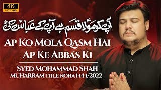 Nohay 2022  APKO MOLA QASAM HAI  Syed Mohammad Shah Title Noha 2022  Muharram New Nohay 20221444 [upl. by Suiraj]