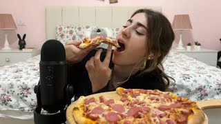 ASMR Pizza Mukbang 🍕 Relaxing Eating sounds [upl. by Elawalo]