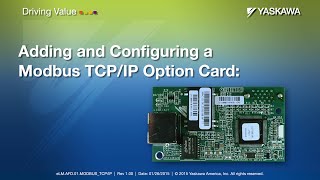 Adding and Configuring the ModbusTCPIP Option Card [upl. by Emile]