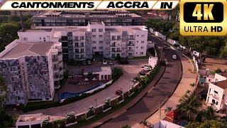 4K Drone Footage Stunning Tour of Cantonments Neighborhood in Accra Ghana [upl. by Emixam881]