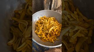 Banana Chips Making Full Process making youtubeshorts [upl. by Yecies]