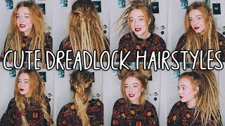 8 Cute amp easy dreadlocks hairstyles [upl. by Pearman]