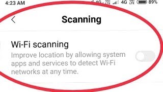 Wi‑Fi scanning  Improve location by allowing system apps and services In Redmi Note 5 Pro [upl. by Auqinat861]