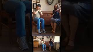 French bourrée on harmonica and fiddle [upl. by Farly387]