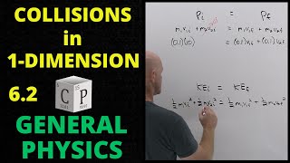 62 Collisions in 1 Dimension  General Physics [upl. by Llerud340]