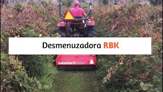 INDUSTRIAS LIDER  DESMENUZADORA RBK100 Y KUBOTA L3800 ZARZAMORA [upl. by Kerwin]