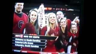 South Carolina Cheerleaders on ESPNU [upl. by Amilas561]