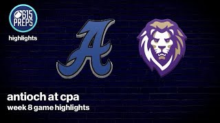 TSSAA Football Highlights CPA 34 Antioch 6 [upl. by Moll702]