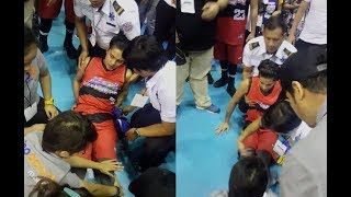 Daniel Padilla NAGKAINJURY sa Last Quarter ng Star Magic All Star Basketball Game [upl. by Aires]