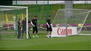 Euro 2012 Trening reprezentacji Polski między meczami z Rosją i Czechami [upl. by Ardnuas]