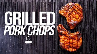 THE BEST GRILLED PORK CHOPS THAT YOU REALLY NEED TO MAKE  SAM THE COOKING GUY [upl. by Orlena616]