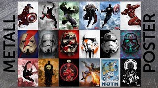 Unglaubliche MetallPoster zu Star Wars und Marvel [upl. by Arde]