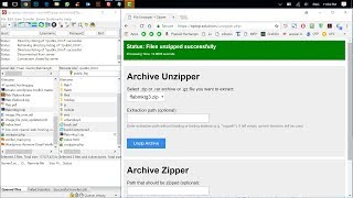 UnzipExtract ziparchives files using FTPFileZilla without using cPanel file manager [upl. by Magdau]