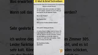 EMail amp Brief Schreiben A1 A2 B1 B2  Geothe Prüfung learngerman [upl. by Rednael]