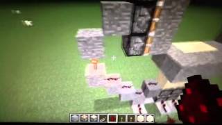 minecraft 3x4 sand piston door tutorial [upl. by Anastos]