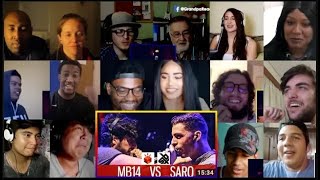 MB14 vs SARO  GBB LOOPSTATION 2017  SEMI FINAL  Reaction Mashup  Beatbox reaction reupload [upl. by Mendive]