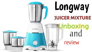 longway juicer mixer grinder  longway juicer mixer grinder review  ganga tech [upl. by Zat906]