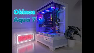 Gaming PC build timelapse using the Okinos Aqua 7 [upl. by Aidnyl]