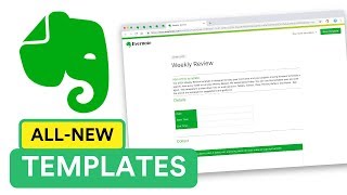 The new Evernote Templates [upl. by Wohlen]