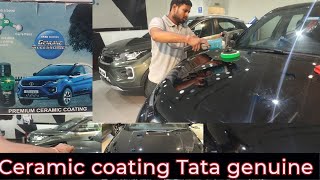 Tata genuine ceramic coatingAb showroom से karva skte hopunchnexonharriersafari tatamotors [upl. by Yesmar]