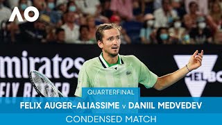 Felix AugerAliassime v Daniil Medvedev Condensed Match QF  Australian Open 2022 [upl. by Eiramnna773]