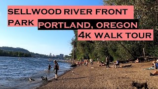 Sellwood Riverfront Park  Portland Oregon  4k Walking Tour  POV [upl. by Max]