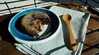 Keto  Chocolate PB lava cake 生酮  巧克力花生酱流心蛋糕 [upl. by Anaej]