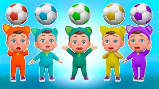 Soccer Ball Song  Nursery Rhymes amp Kids Songs [upl. by Stock500]